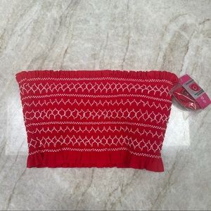 Xhilaration Ruched Bandeau Bikini Top